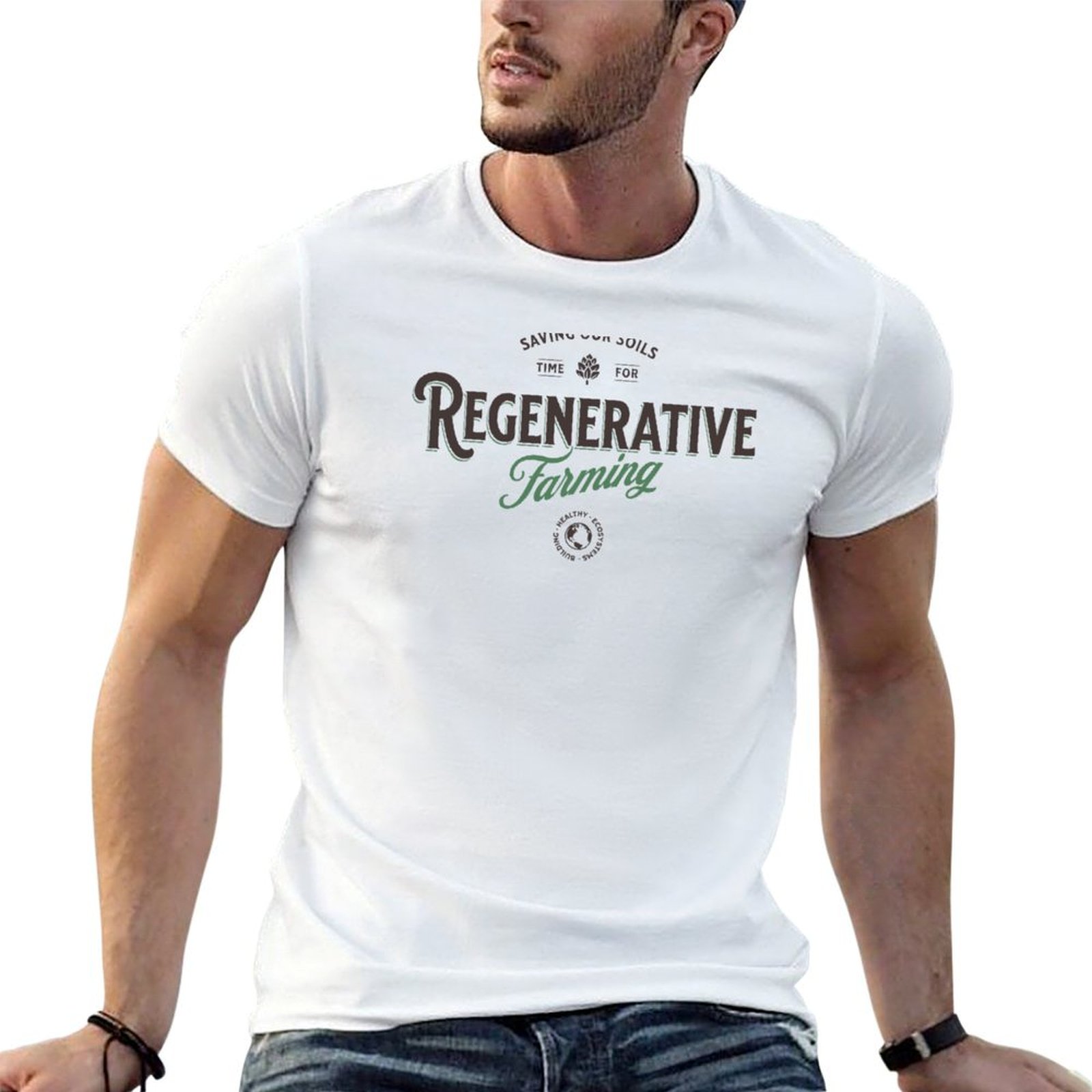 Regenerative Farming Agriculture - เสื้อยืดเกษตรกรรมแบบฟื้นฟูธรรมชาติ เสื้อยืดขนาดพลัสไซส์ เสื้อยืดที่เข้ากับทุกชุด