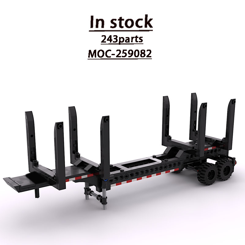 Farming Agriculture Model - MOC-259082 รถพ่วงบรรทุกไม้สำหรับฟาร์มในเมือง ชุดตัวต่อ 243 ชิ้น ของเล่นตัวต่อสำหรับเด็กผู้ชาย