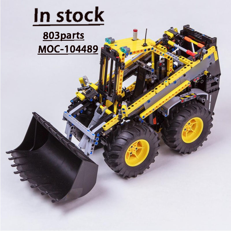Farming Agriculture Model - MOC-104489 โมเดลบล็อกตัวต่อรถตักล้อยางสำหรับงานเกษตรในเมือง, 803 ชิ้น, ของขวัญของเล่นประกอบสำหรับเด็กผู้ชายในวันเกิด