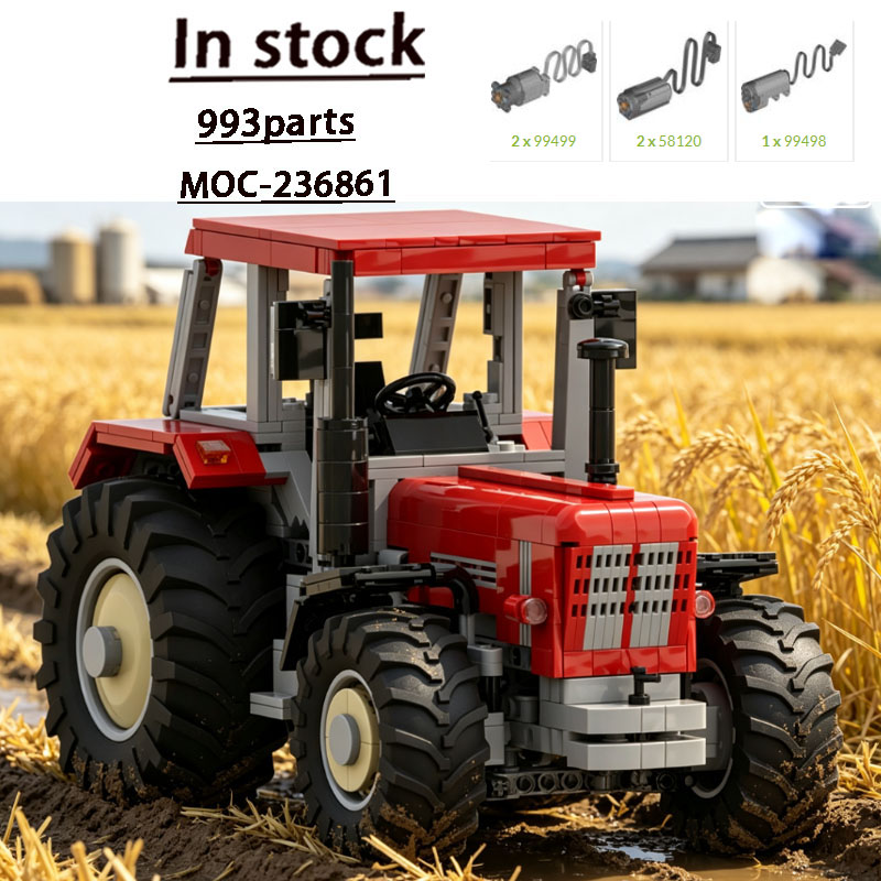 Farming Agriculture Model - โมเดลบล็อกตัวต่อ MOC-236861 ซิตี้สตรีท นิวฟาร์ม รถแทรกเตอร์การเกษตร 993