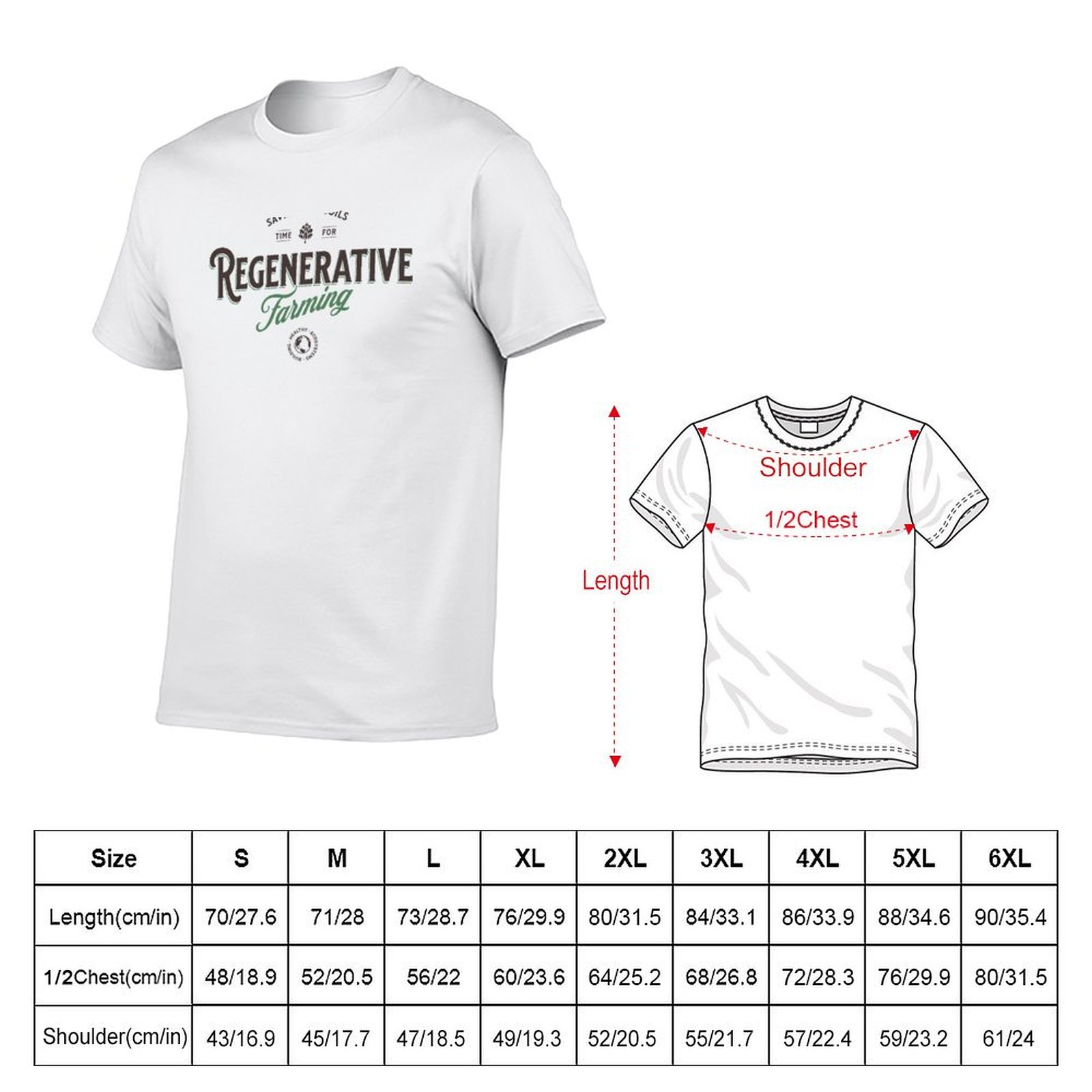 เสื้อยืดเกษตรกรรมแบบฟื้นฟูธรรม - Regenerative Farming Agriculture บทวิจารณ์และราคา
