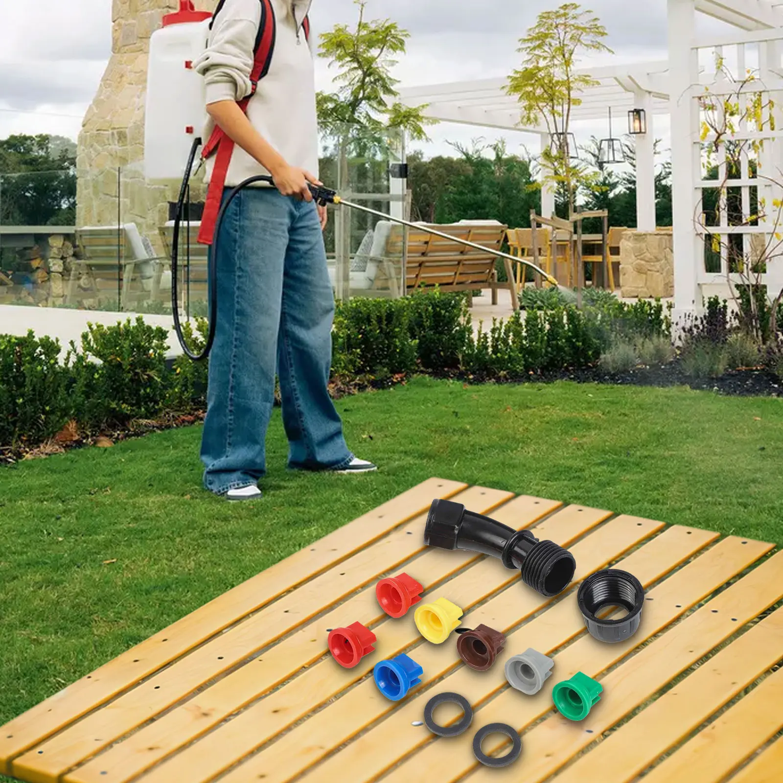 หัวฉีดพ่นแบบมุมกว้าง 110 องศา  - Crop Sprayer Backpack บทวิจารณ์และราคา