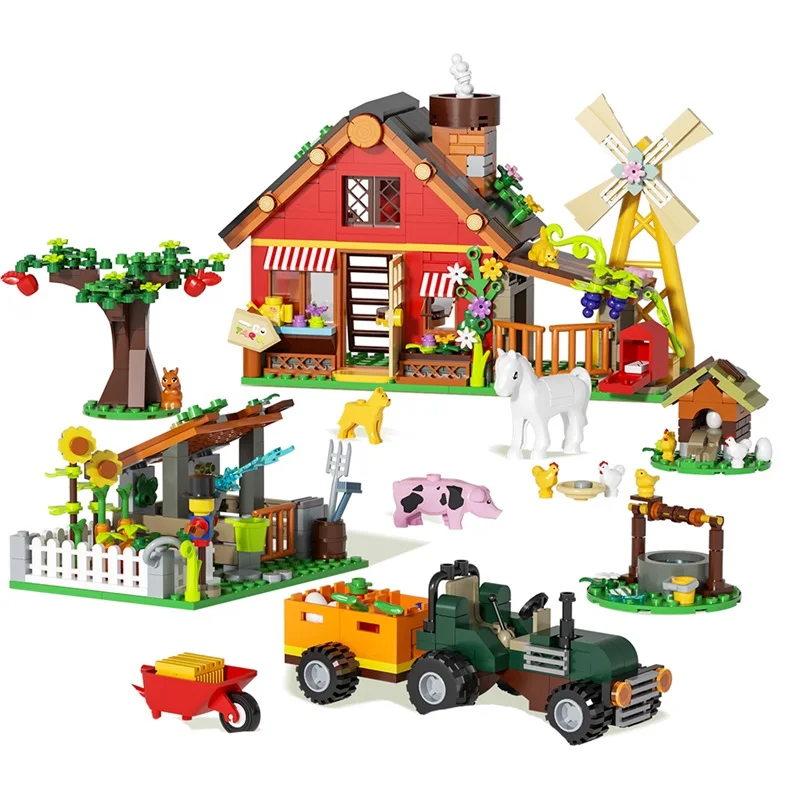 บล็อกตัวต่อสร้างบ้านฟาร์มกังหั - Farming Agriculture Model บทวิจารณ์และราคา