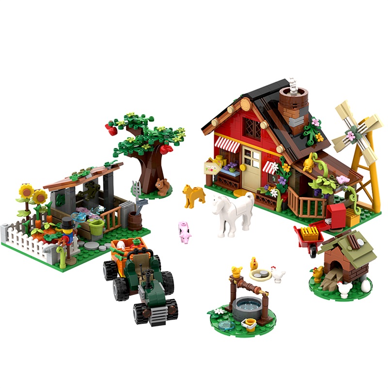 บล็อกตัวต่อสร้างบ้านฟาร์มกังหั - Farming Agriculture Model บทวิจารณ์และราคา