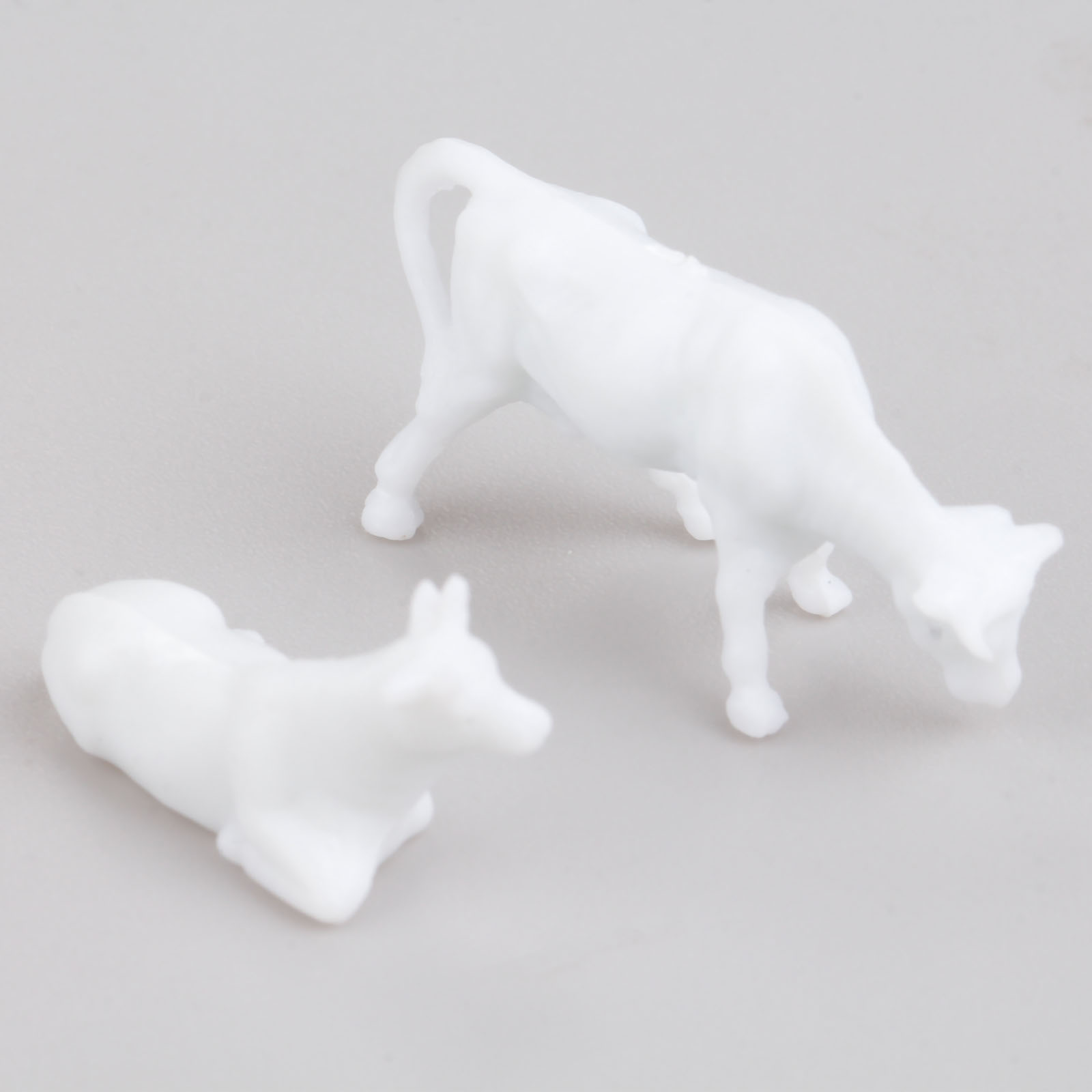 100Pcs สีขาวรุ่นวัว Scale 1:87 - Farming Agriculture Model บทวิจารณ์และราคา